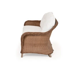 Sanibel Outdoor Wicker Sofa In Nutmeg
