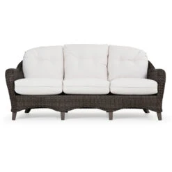 Sanibel Outdoor Wicker Sofa In Peppercorn