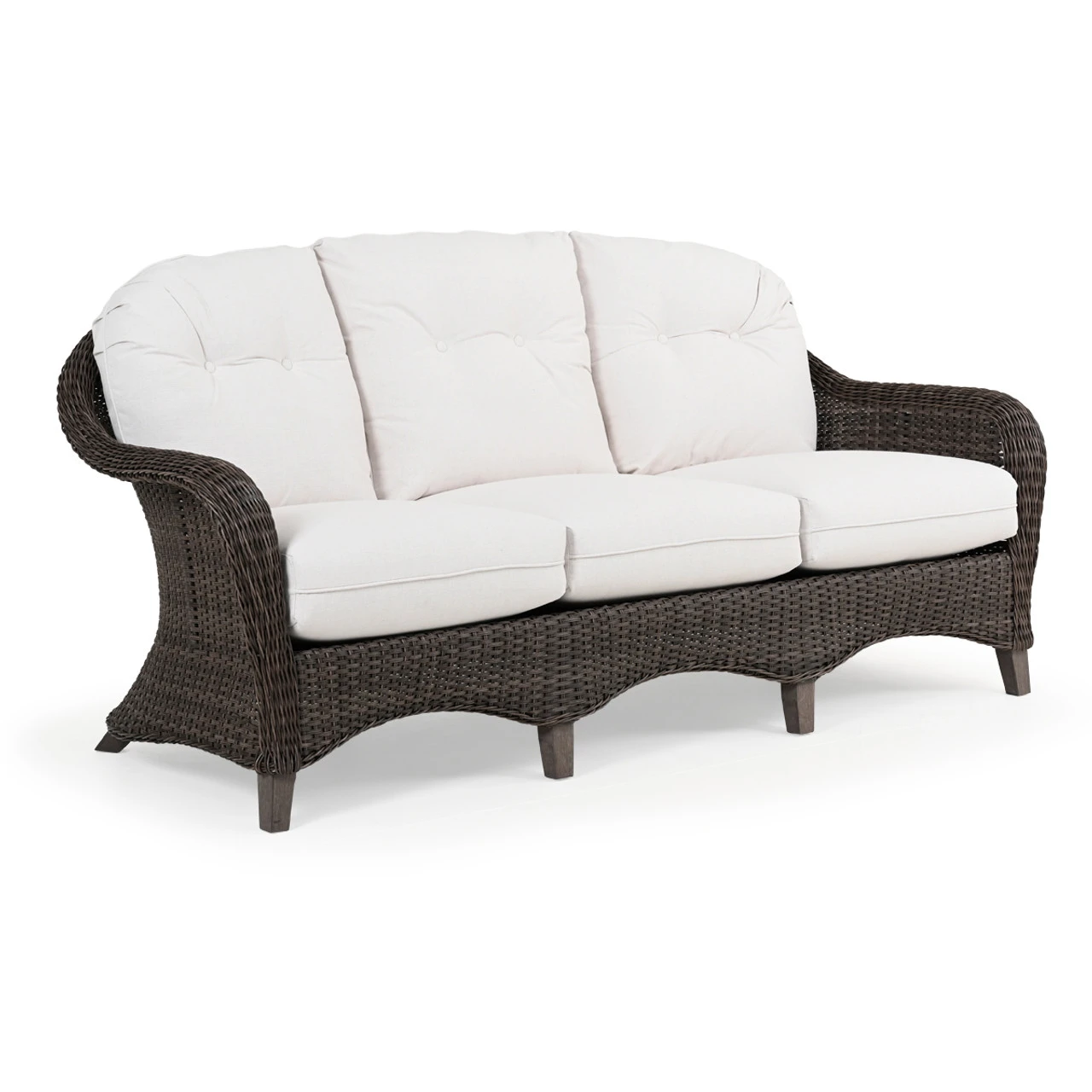 Sanibel Outdoor Wicker Sofa In Peppercorn - Image 2