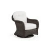 Sanibel Outdoor Wicker Swivel Glider Chair In Peppercorn