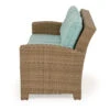 Kokomo Outdoor Wicker Sofa In Oyster Grey