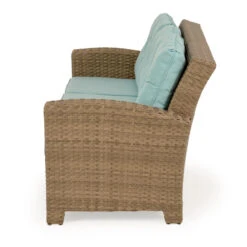 Kokomo Outdoor Wicker Sofa In Oyster Grey
