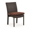 Kokomo Outdoor Stackable Dining Side Chair In Oyster Grey