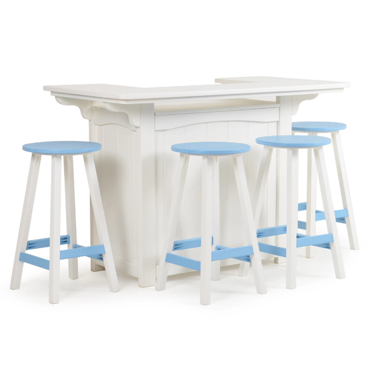 Outdoor Poly Lumber Backless Bar Stool - Image 2
