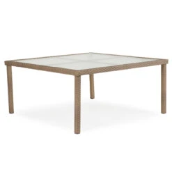 Kokomo Outdoor 62" Square Dining Table In Oyster Grey