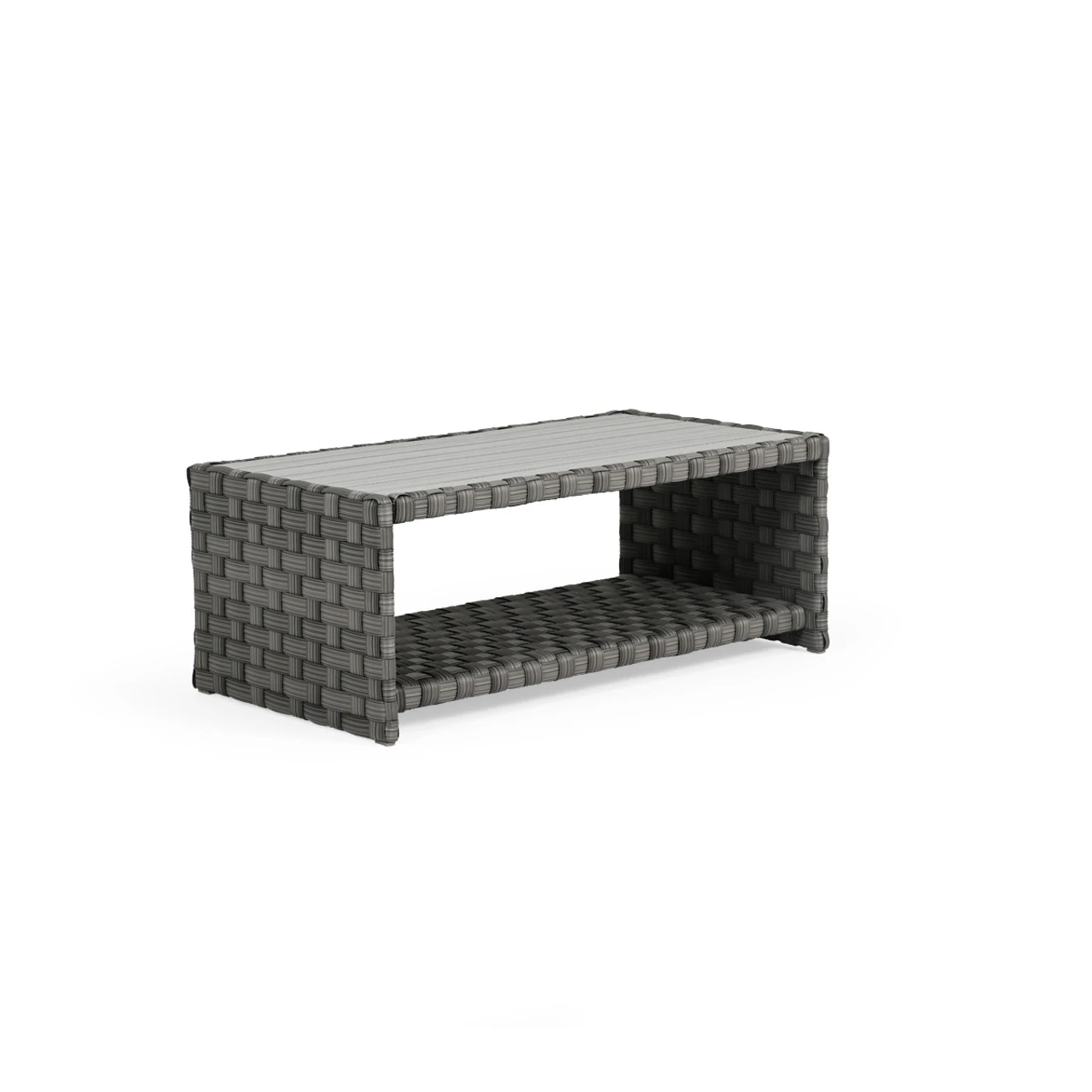 Cabana Outdoor Wicker Rectangle Cocktail Table - Image 3