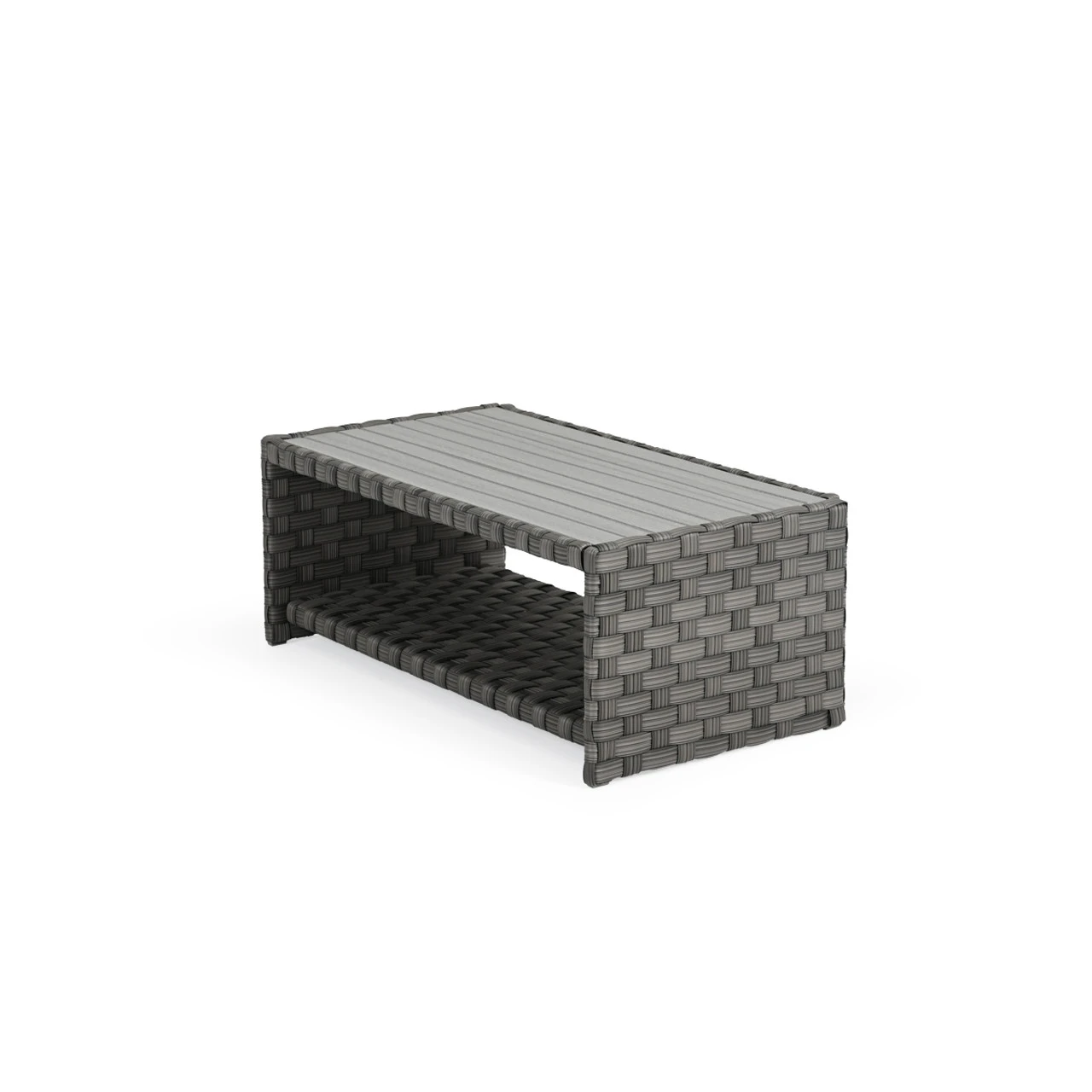 Cabana Outdoor Wicker Rectangle Cocktail Table - Image 4