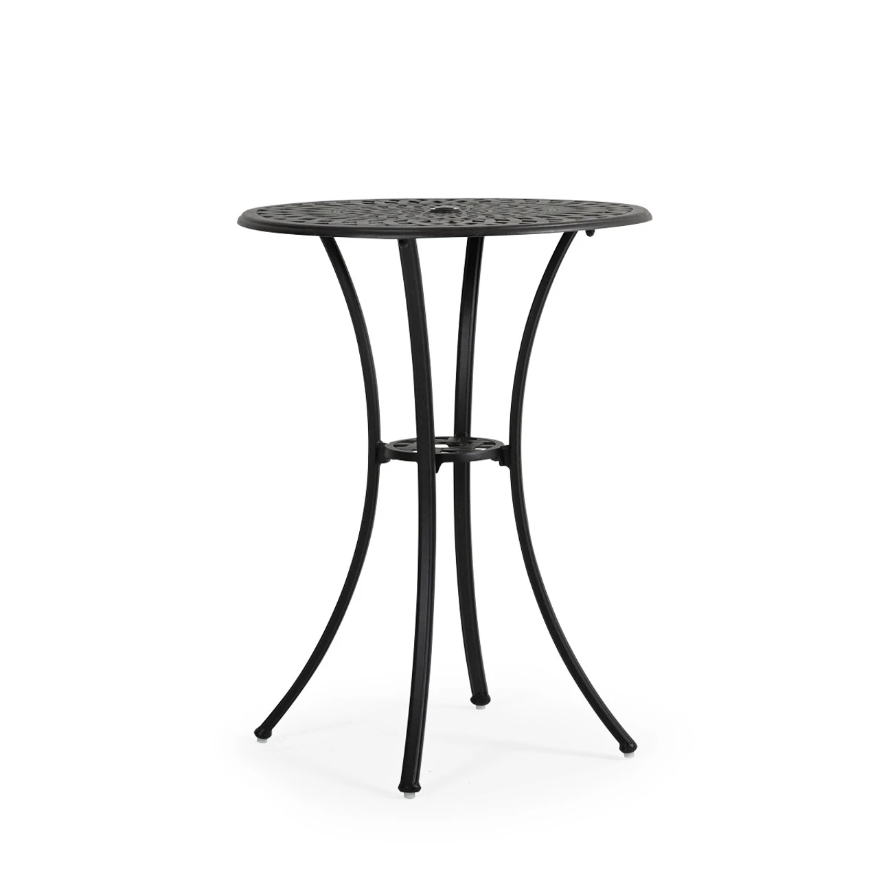 Trellis Outdoor Cast Aluminum 30" Round Bar Table - Image 3