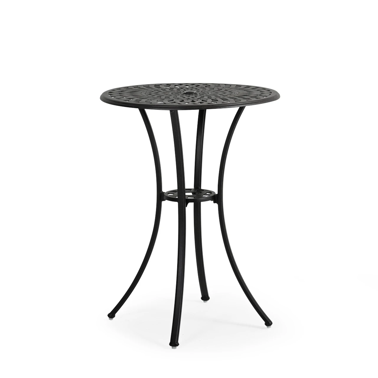 Trellis Outdoor Cast Aluminum 30" Round Bar Table