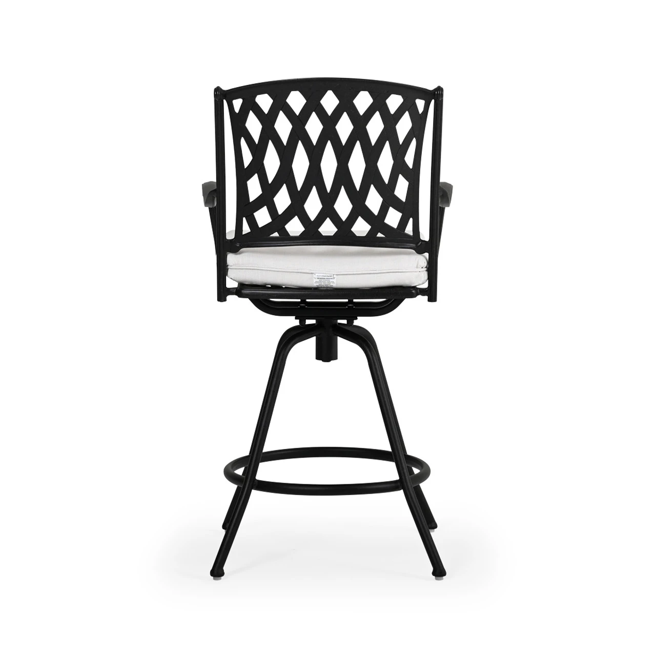 Trellis Outdoor Cast Aluminum Swivel Bar Stool