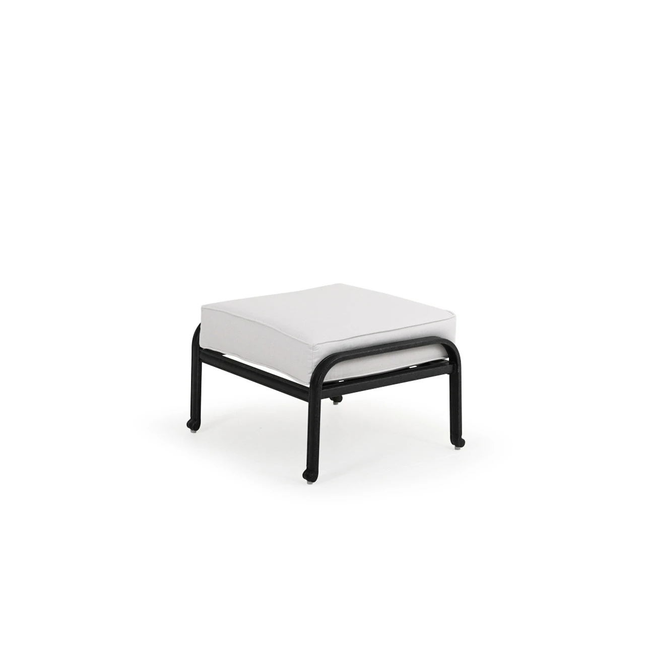 Charleston Outdoor Cast Aluminum Ottoman - Image 2