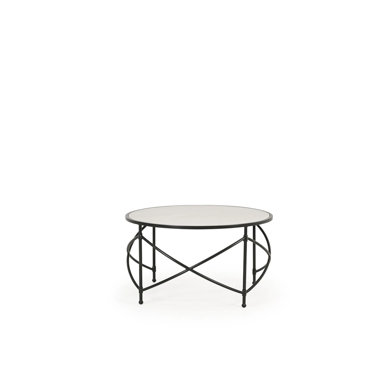 Bermuda Outdoor Aluminum Cocktail Table With Tile Top - Image 3