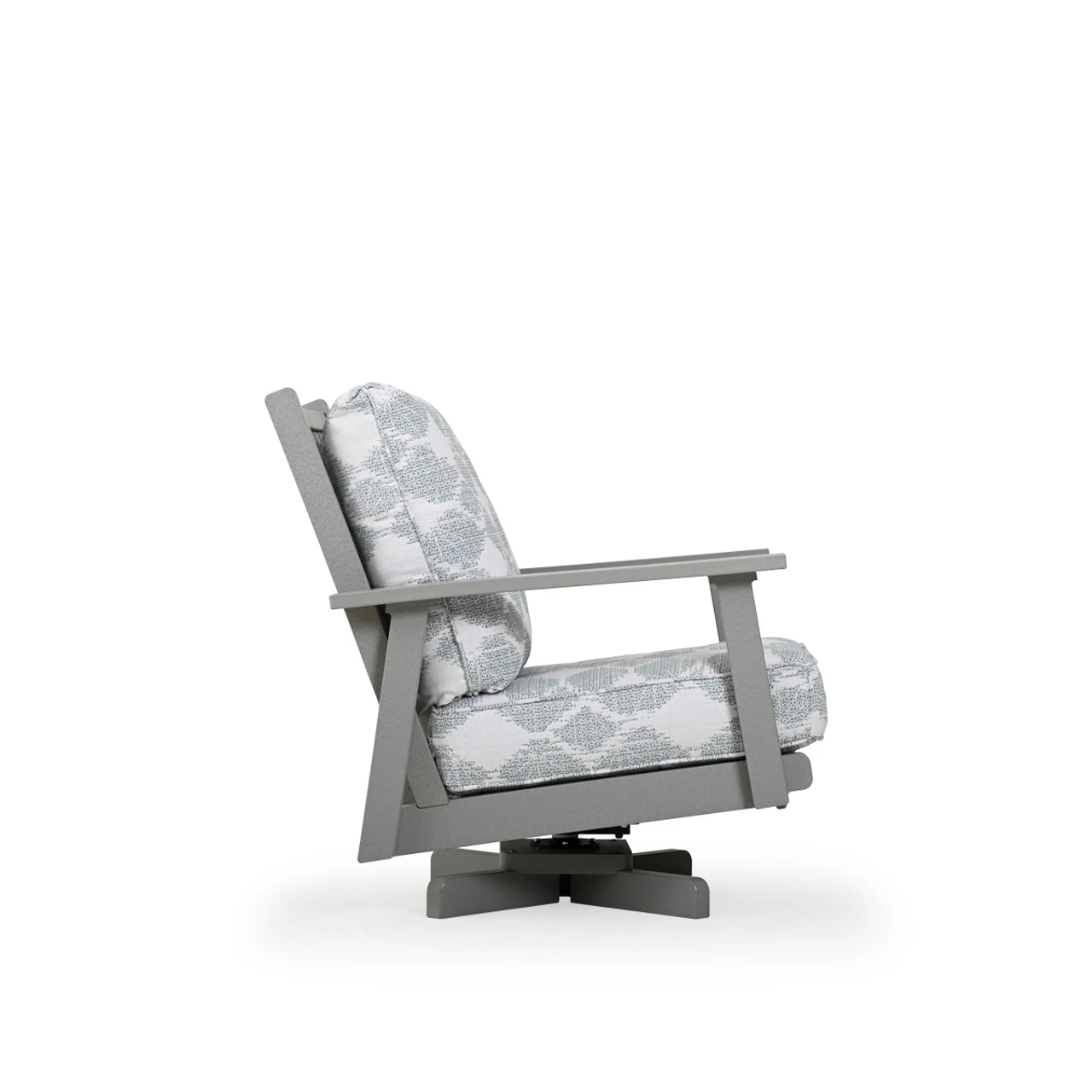 Marina Outdoor Poly Lumber High Back Swivel Chair