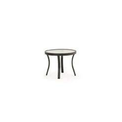 Shoreline 20" Round Glass Top End Table
