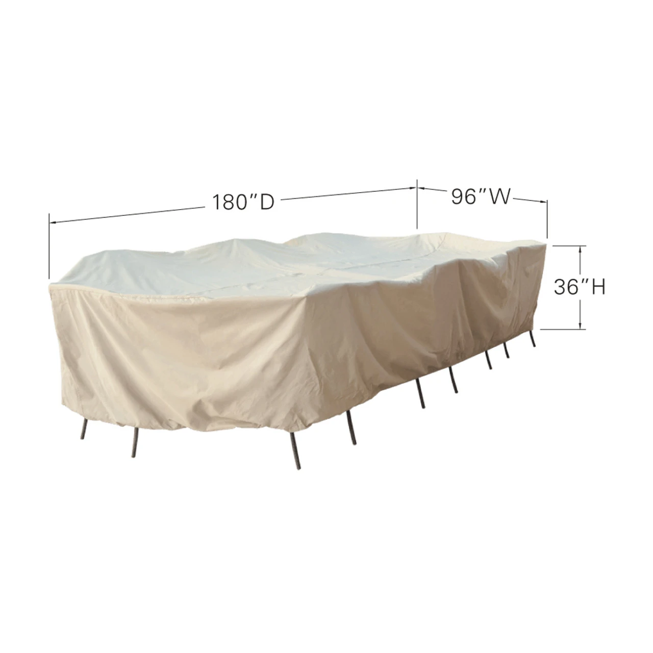 Furniture Cover -X-Large Oval/Rectangle Dining Set (Special Order) - Image 5