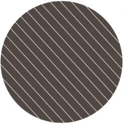 Cabana Outdoor 48" Round Aluminum Slat Top Dining Table In Charcoal