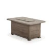 Maldives Outdoor Aluminum Rectangular Fire Pit In Grey Birch