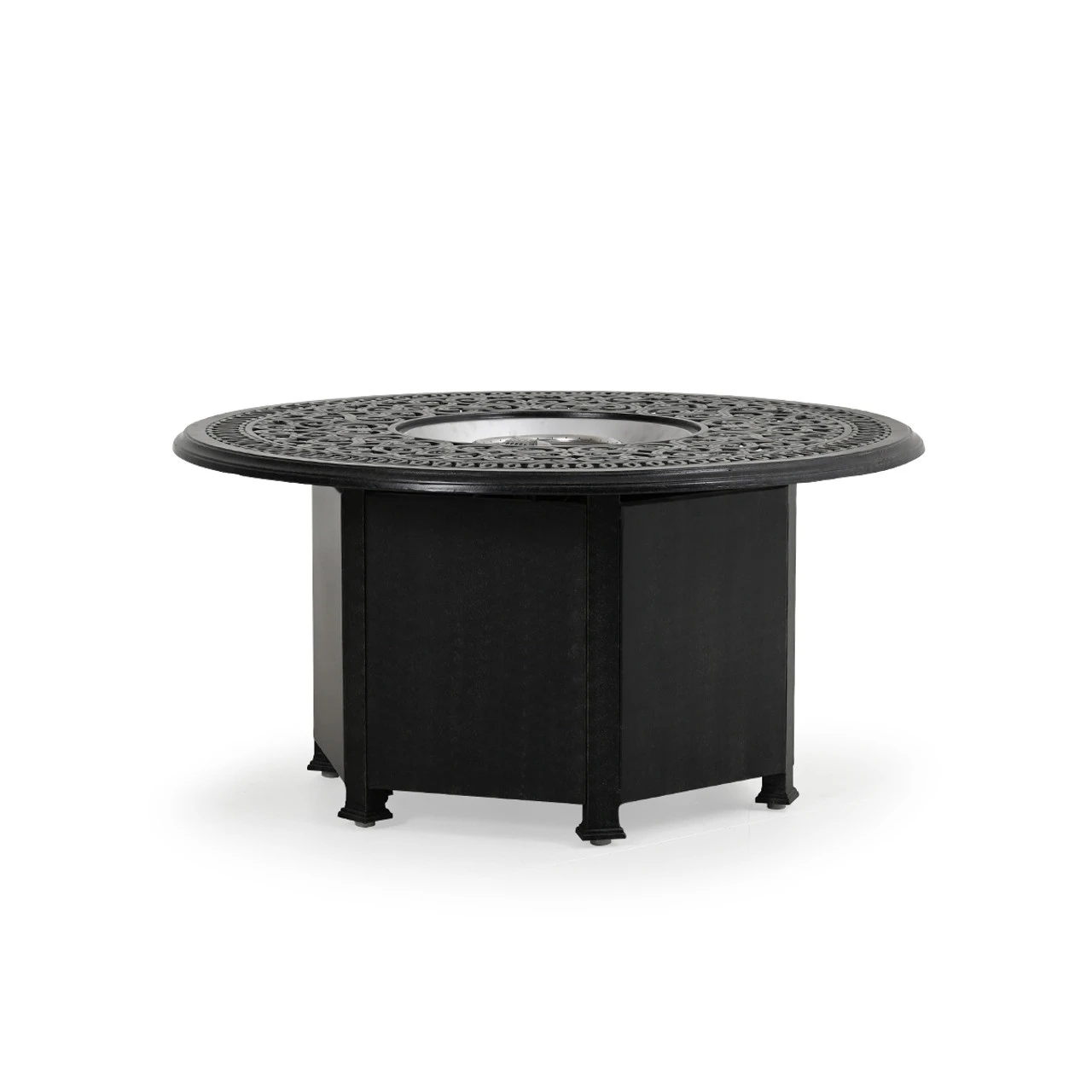 Charleston Outdoor Cast Aluminum 48" Round Fire Pit With Lid - Image 2