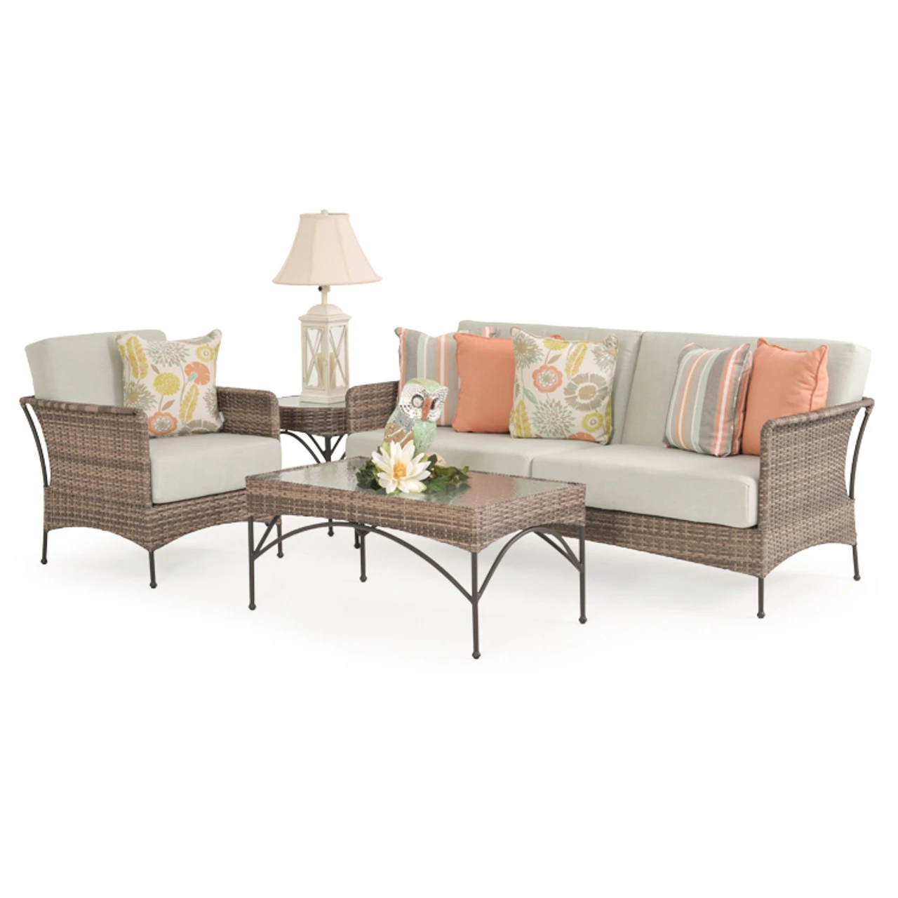 Garden Terrace Outdoor Wicker Sofa