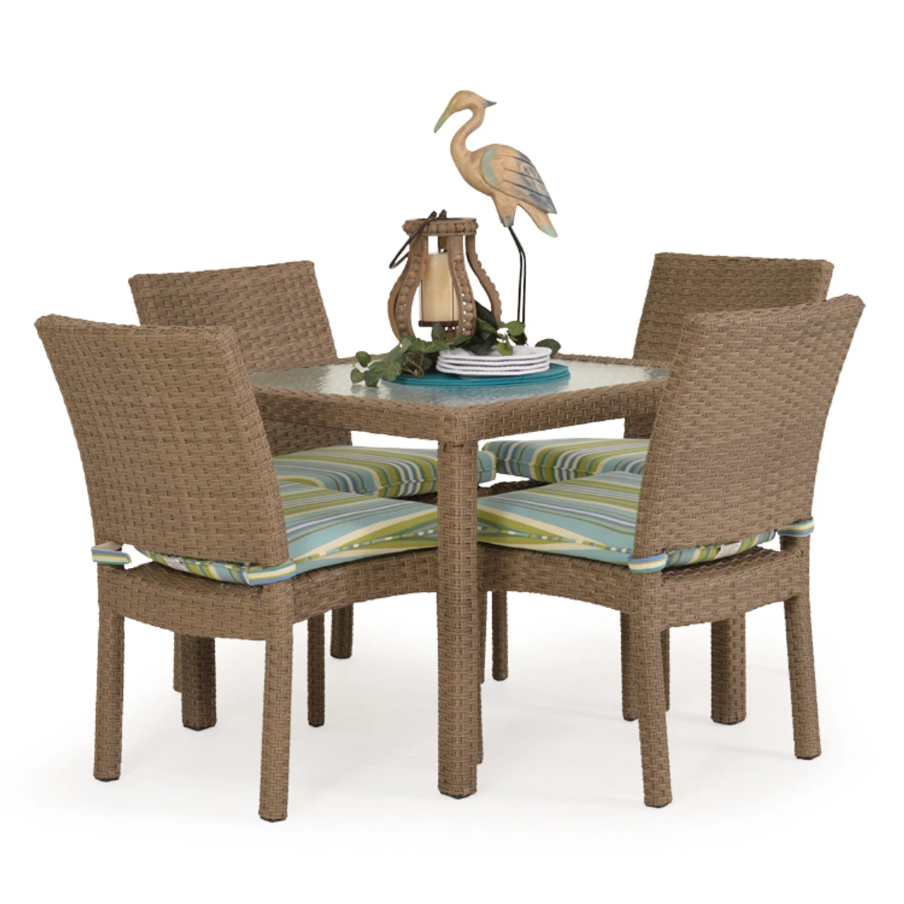 Kokomo Outdoor Stackable Dining Side Chair In Oyster Grey - Image 3