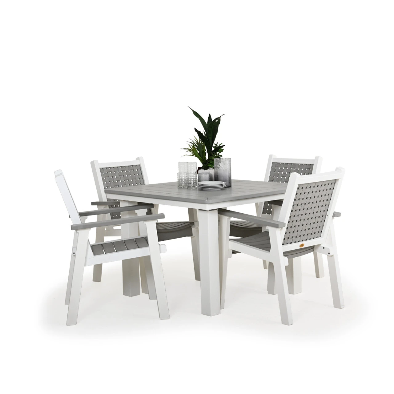 Marina Outdoor Poly Lumber 5 Piece Dining Set - Image 3