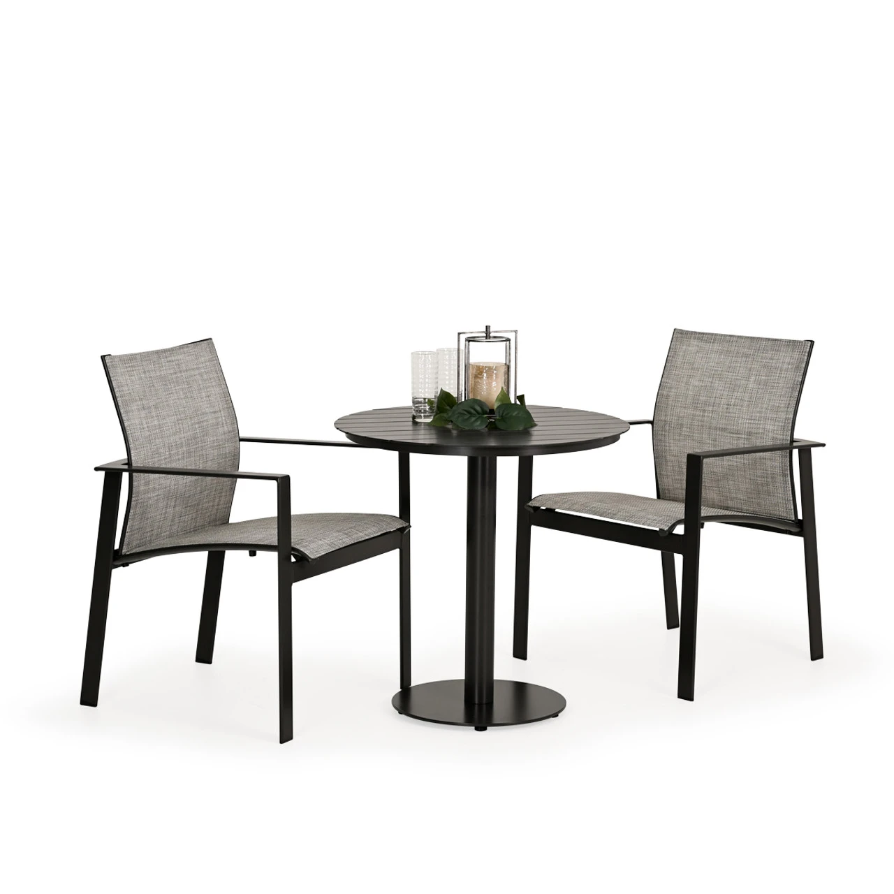 Reef Outdoor 29" Round Aluminum Slat Top Bistro Table - Image 2