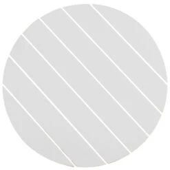 Madeira Outdoor 20" Round Aluminum Slat Top Tea Table In Midnight