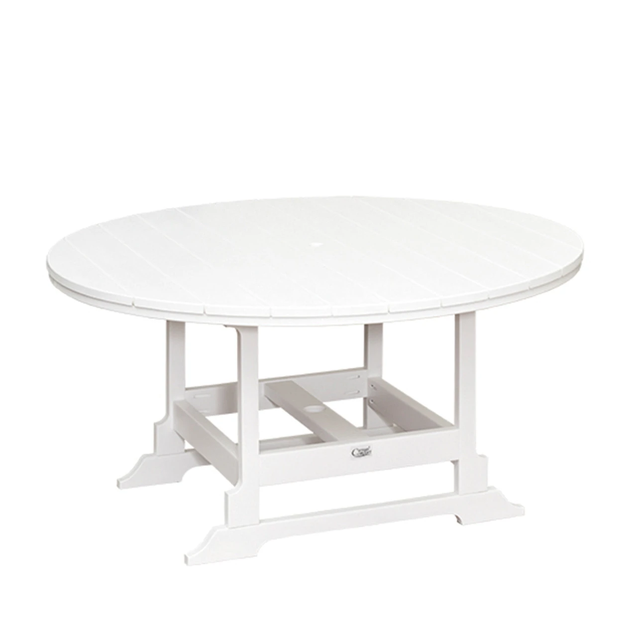 Oceanside Outdoor 60" Round Poly Lumber Dining Table