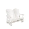 Oceanside Outdoor Poly Lumber Double Glider