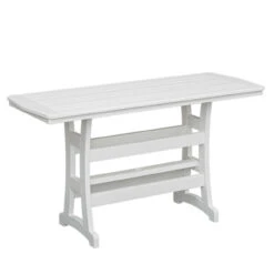 Bayshore Outdoor Poly Lumber 28" X 84" Rectangular Bar Table