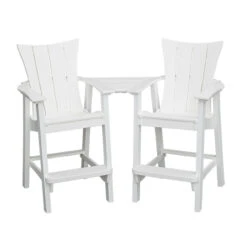 WAVZ Poly Lumber Bar Height Settee With Table