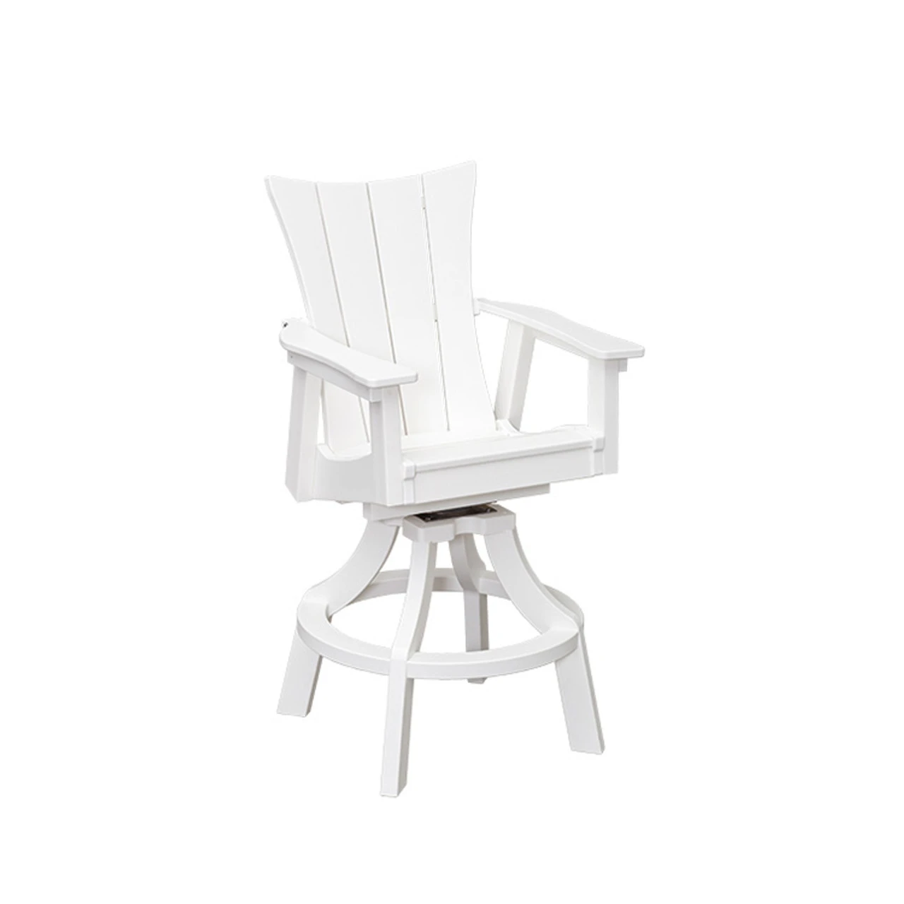 WAVZ Poly Lumber Swivel Bar Height Stool