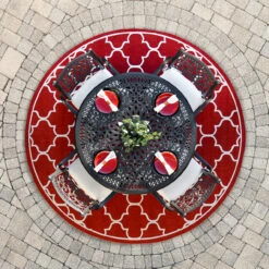 Charleston Outdoor Cast Aluminum 48" Round Dining Table