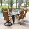Empire Outdoor Wicker 42" X 73" Boat Shaped Table